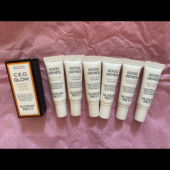 Sunday Riley Good Genes 1oz MINI BOTTLES + 5ml Bonus C.E.O. Facial Oil (BNIB) - Picture 3 of 5